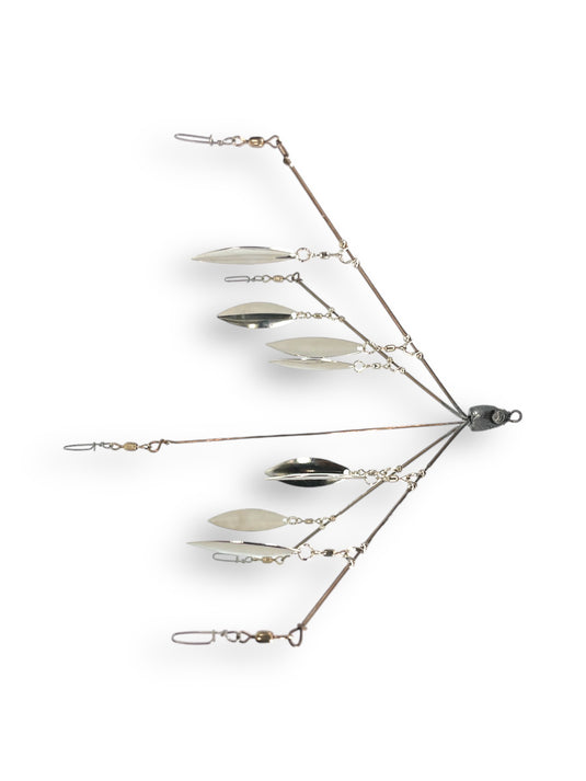 Reflective Swim Bait Rigs Fishing Rig Kit With Alabama Umbrella Rigs - 3-arm & 5-arm Spinner Rigs With Reflective Swim Baits Spinner Umbrella Rig With Baits Reflective Swim Bait Rigs Fishing Rig Kit With Alabama Umbrella Rigs - 3-arm & 5-arm Spinner Rigs With Reflective Swim Baits Spinner Umbrella Rig With Baits