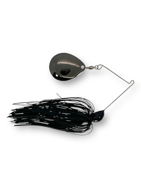 aeroplane spinner fishing lure 3Brothers Spinnerbait Short Arm 1/2 oz Col Nickel Night