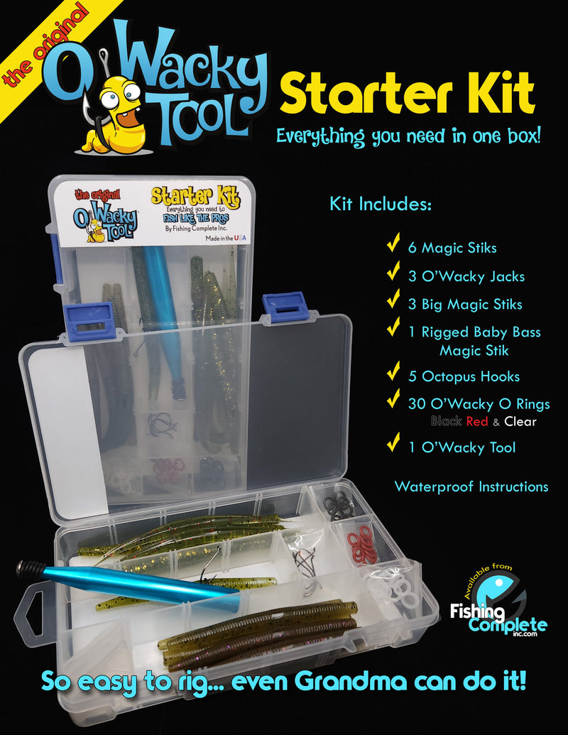 Load image into Gallery viewer, The Original O-Wacky Tool Wacky Style Fishing Kit
