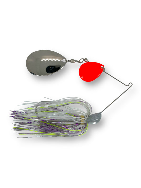 alewife fishing lures Spring Series Spinnerbait 3/8 oz / White/Chartruese (Gold/Red)